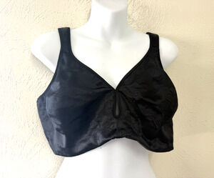 Vgt Curvation Size 44D Black Unlined Minimizer Back Smooth Wireless Bra 5304258